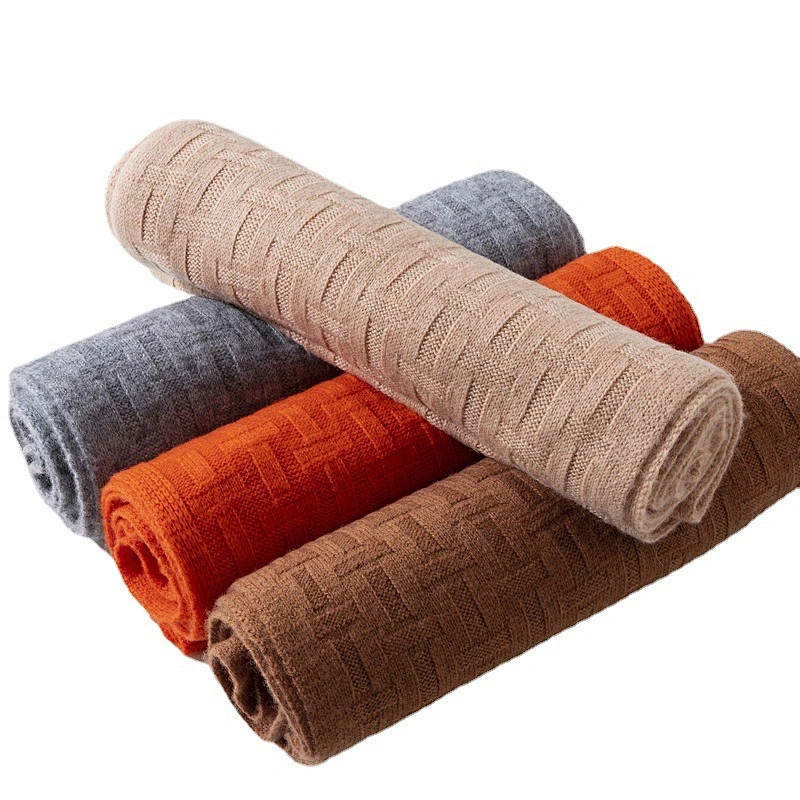 Wholesale Winter warm soft wool knitted scarf for women