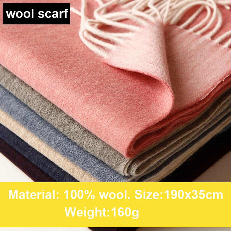 Custom Pure Wool Scarf Scarves And Shawls Custom long wool Scarf