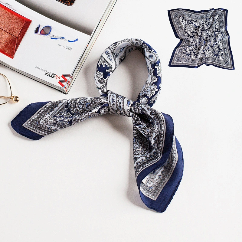 Designer Scarf Styles 100% Silk Luxury Silk Scarf Custom Printing Spring Summer Silk Neck Scarfs For Men