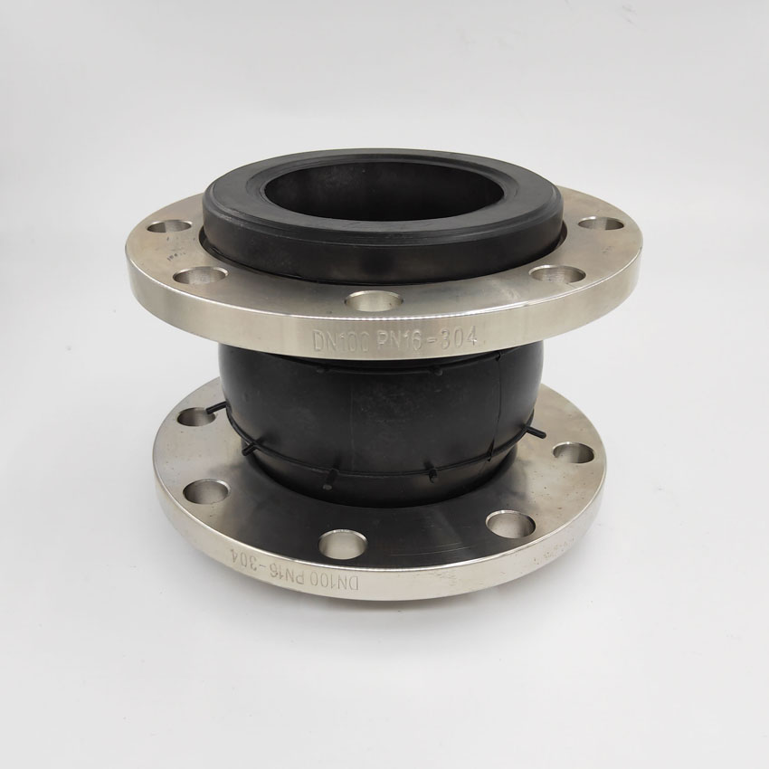 Stainless Steel Flange Flexible Pipe Fitting Single Ball Expansion Joint