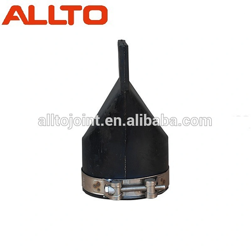 Flanged rubber duckbill check valve