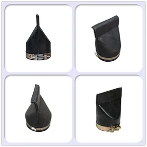 Rubber sewage disposal duckbill check valve