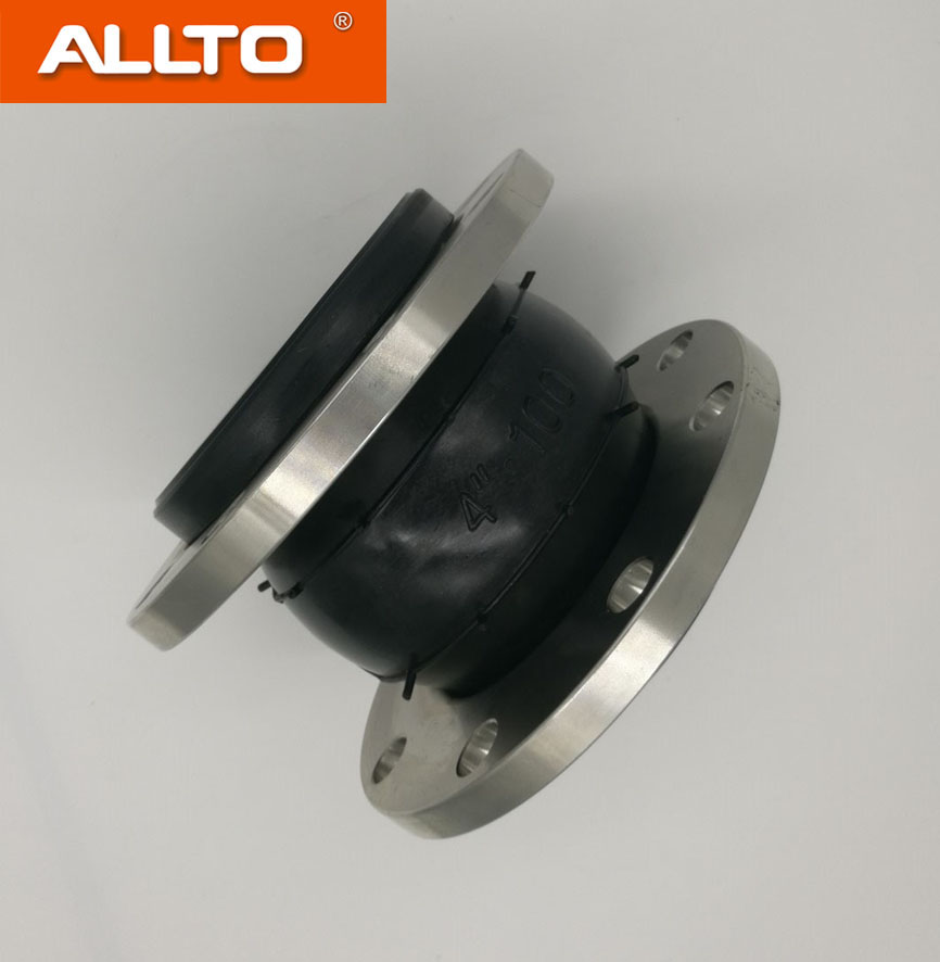 DIN EPDM Stainless Steel  Rubber Single Sphere Expansion Joint For Pipe Fitting
