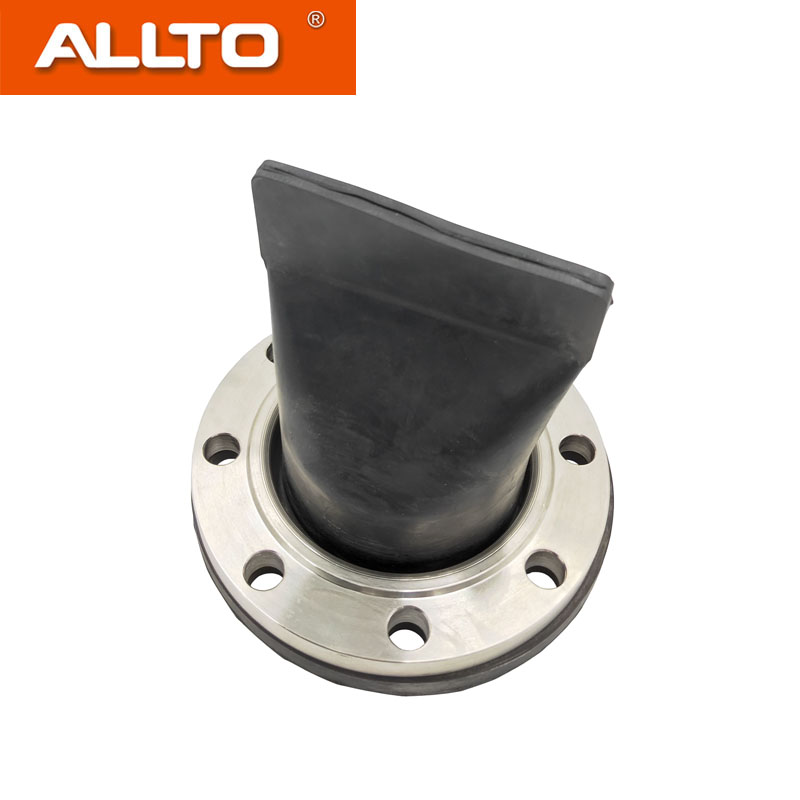 EPDM Rubber Duckbill Valve Tideflex Valve With Pipe Fitting