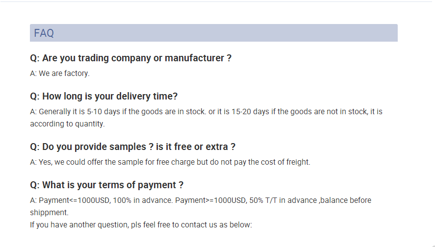 FAQ