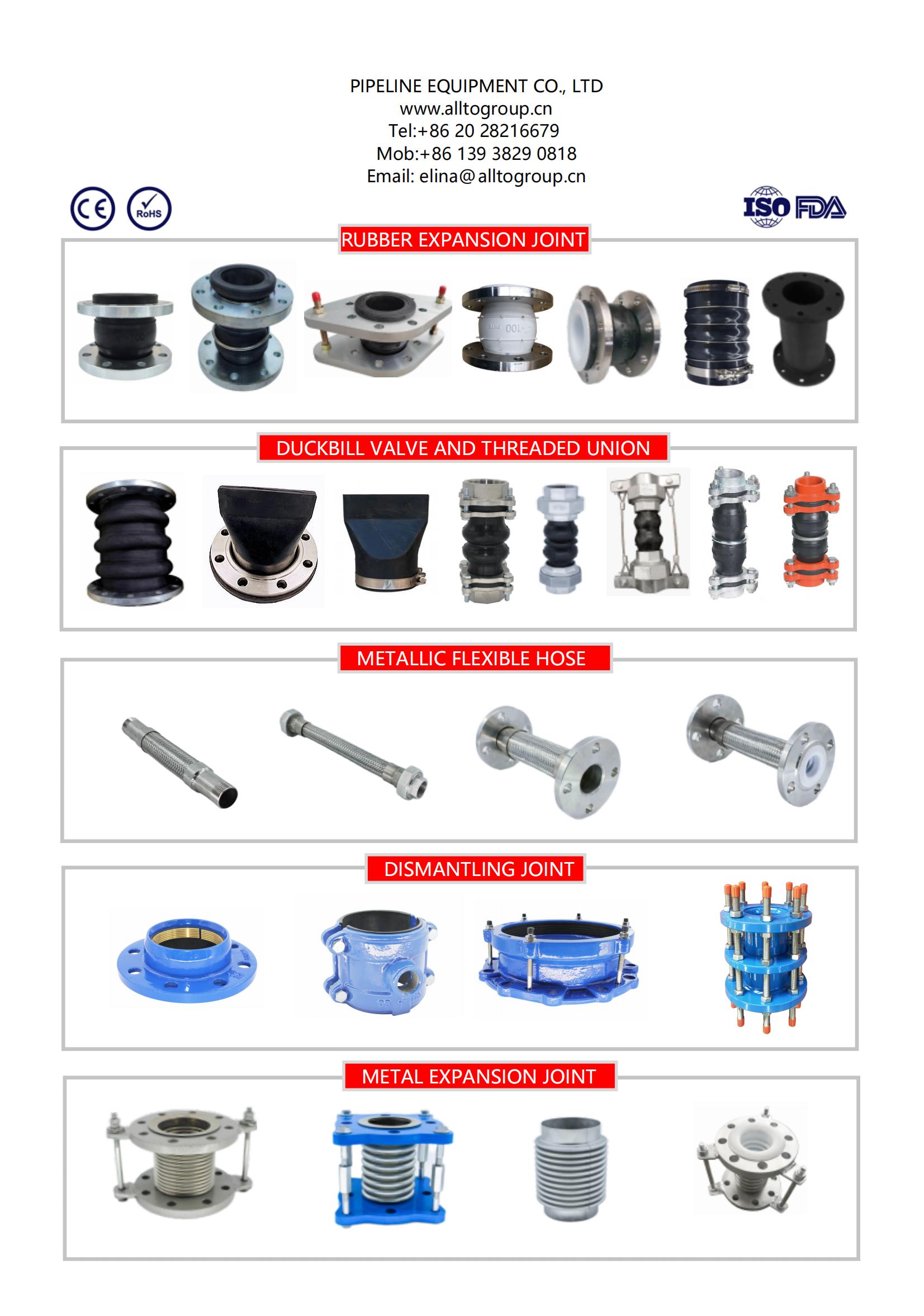 Rubber expansion joint