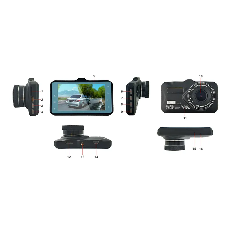 HD 720P Автомобильный видеорегистратор
