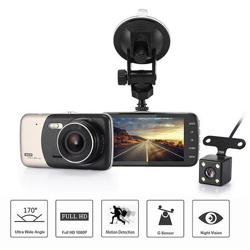 4,0 Zoll FHD 1080P Doppelobjektiv AUTO DVR