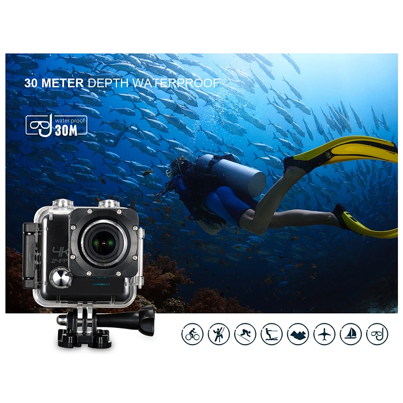 2.0 inch screen 4K action camera