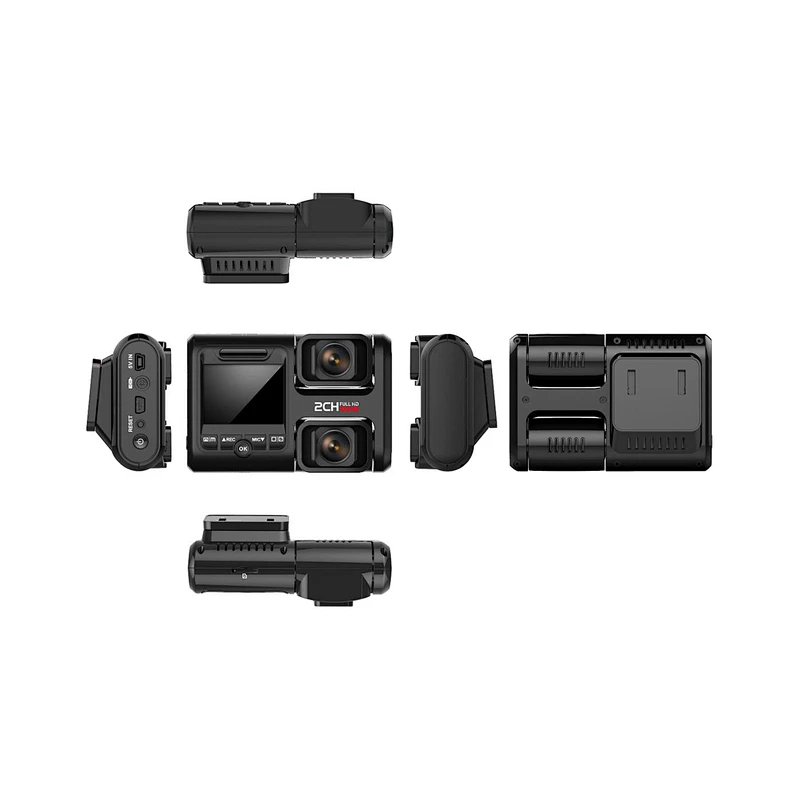 2.0英寸双1080p前部和内部1080p车载DVR