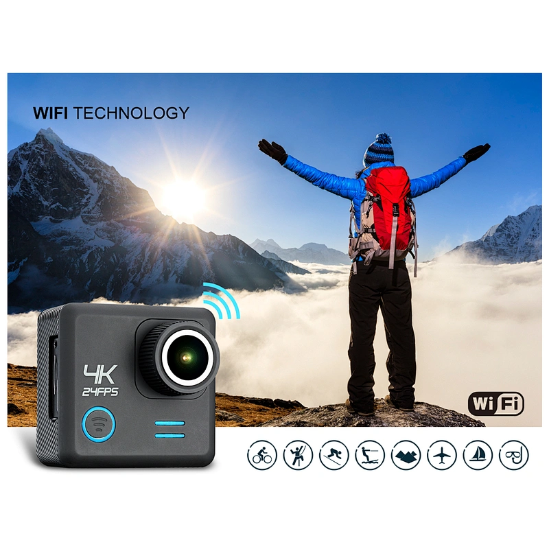 2.0 inch screen 4K action camera