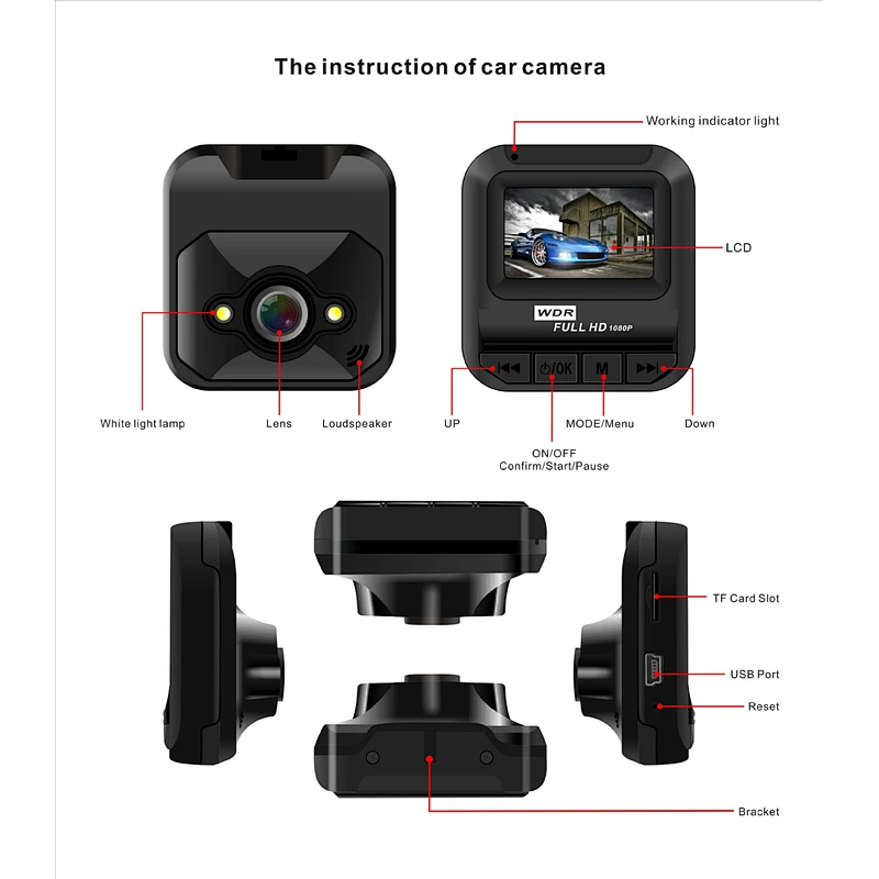 1.6 inch Mini CAR DVR