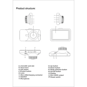 3.0 inch FHD 1080P CAR DVR