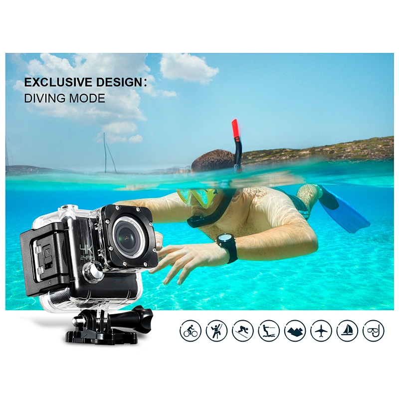 2.0 inch screen 4K action camera