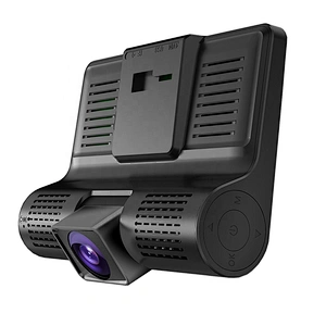 Three lens 4.0 inch FHD 1080P dash camera with rear view camera
