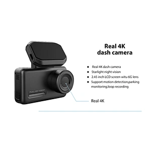2.45 inch real 4K car camera with magnetic connection