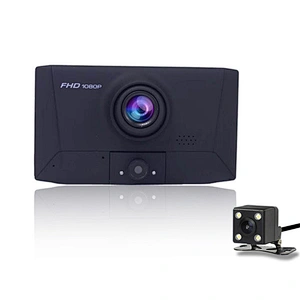4,0-Zoll-FHD 1080P-Dash-Kamera mit drei Objektiven und IPS-Display