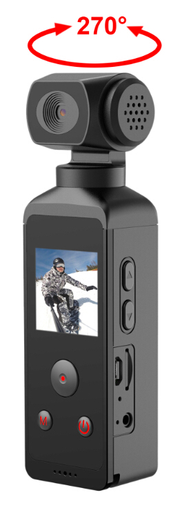 TIG850V | WIFI |4K@30fps| 270° Rotatable  | Portable Pocket Camera