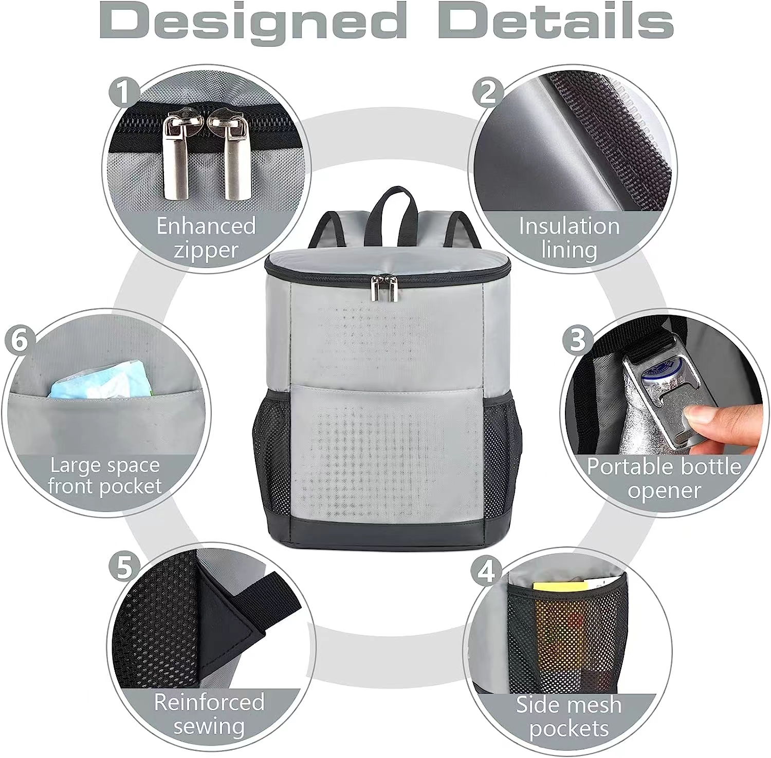Explore the unique design features of backpack with cooler compartment, their versatile uses, and how XINHUI offers customizable options.