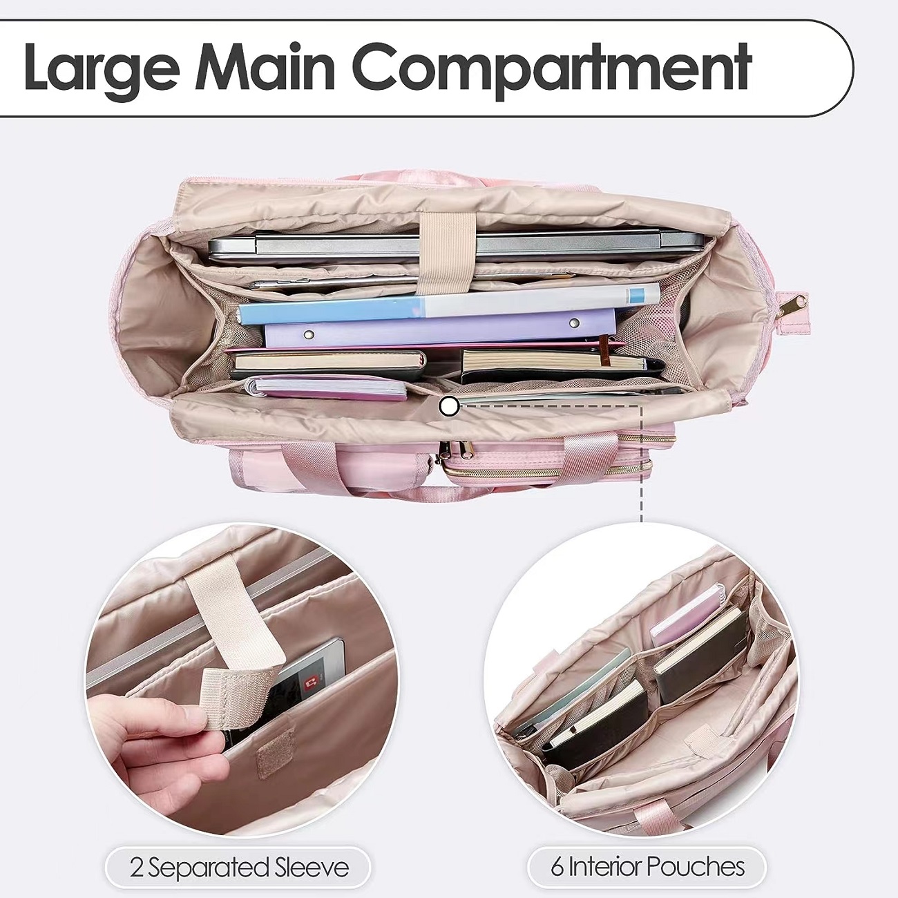 Discover the top oversized tote bags for wor! With ample space, 15.7x5.9x12.6 inches in size,