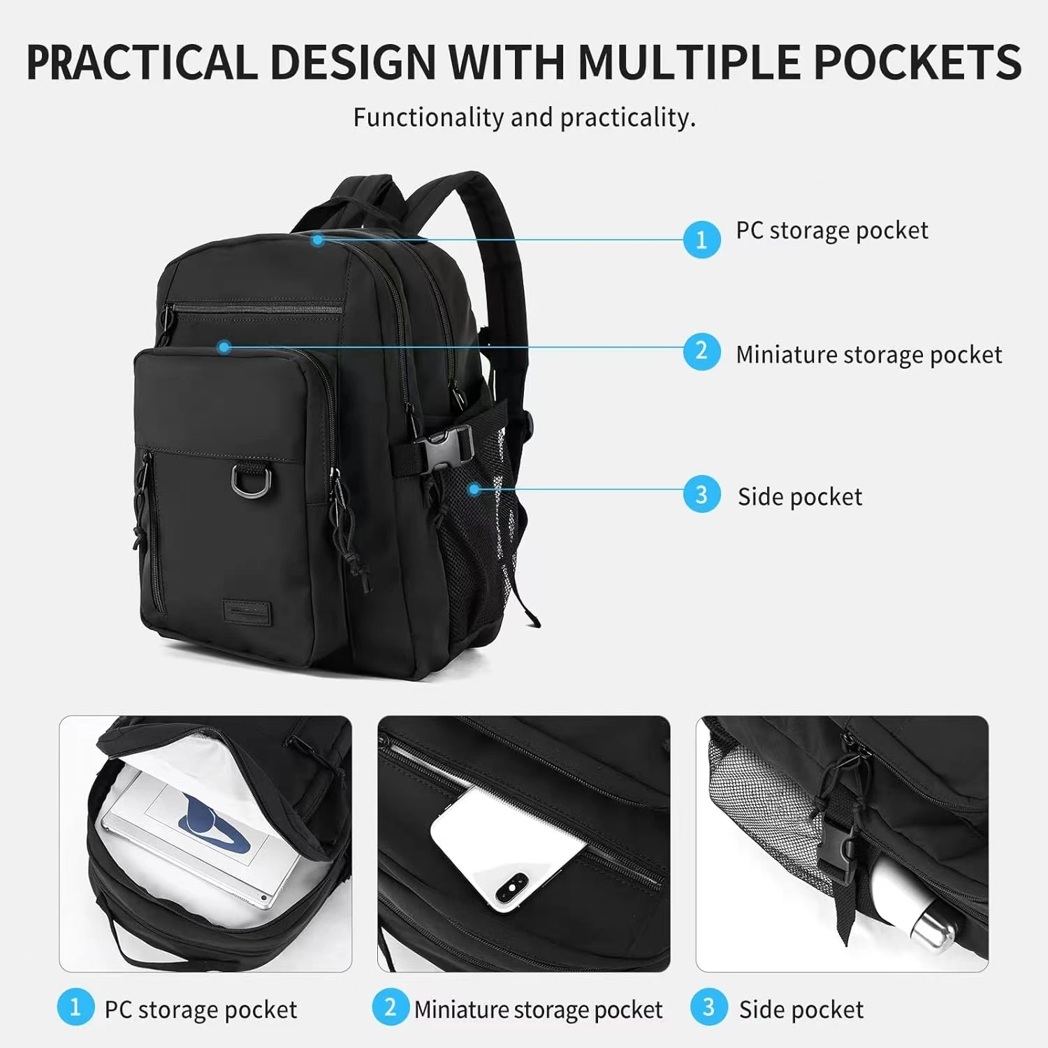 Explore the unique design features of laptop backpack for men, their versatile uses, and how XINHUI offers customizable options.