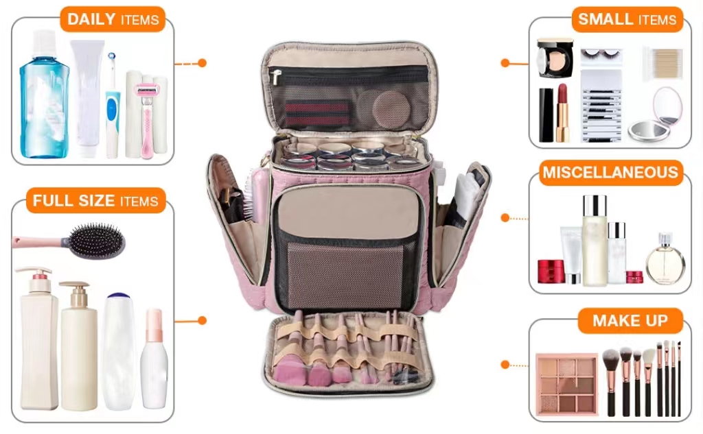 Explore the unique design features of cosmetic bag, their versatile uses, and how XINHUI offers customizable options.