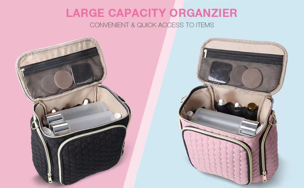 Explore the unique design features of cosmetic bag, their versatile uses, and how XINHUI offers customizable options.