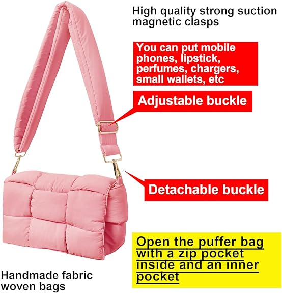 Explore the unique design features of quilted puffer crossbody bag, their versatile uses, and how XINHUI offers customizable options.