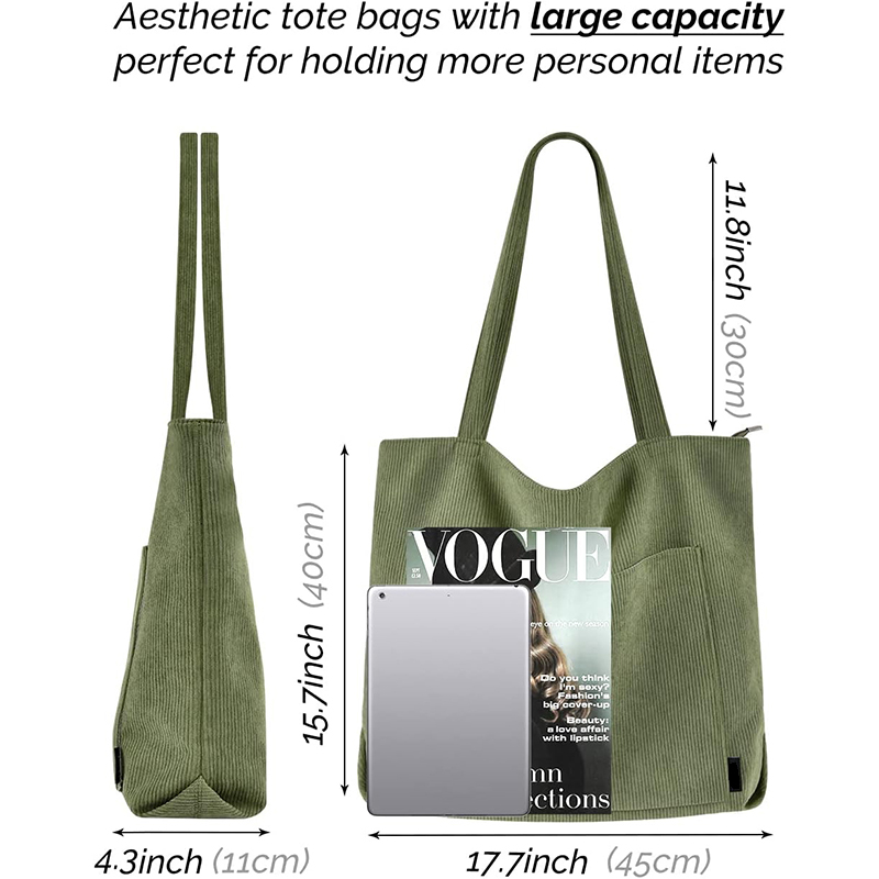 Explore the unique design features of corduroy tote bag, their versatile uses, and how XINHUI offers customizable options.