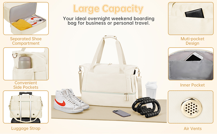 Explore the unique design features of nylon gym bag, their versatile uses, and how XINHUI offers customizable options.