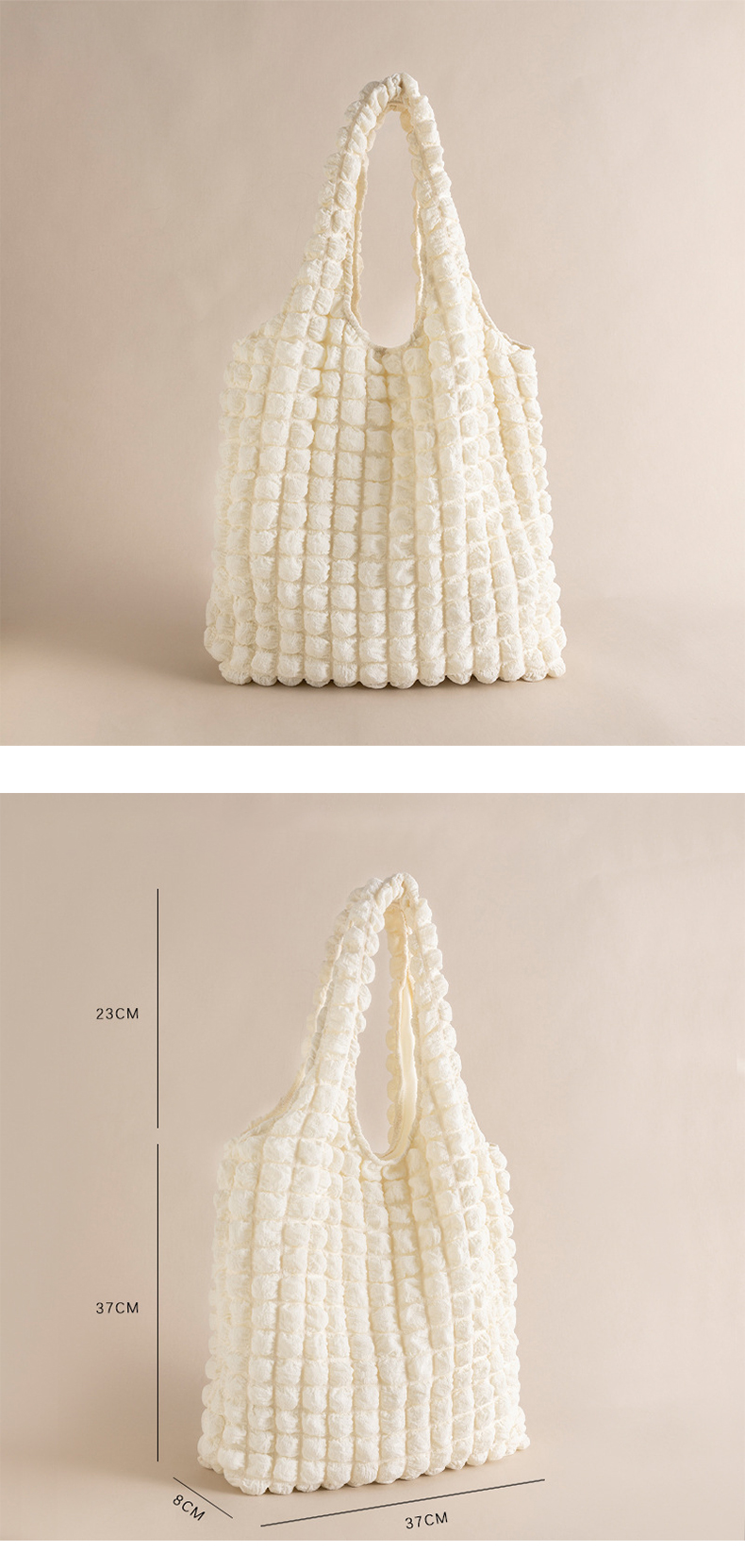 puffer bag tote