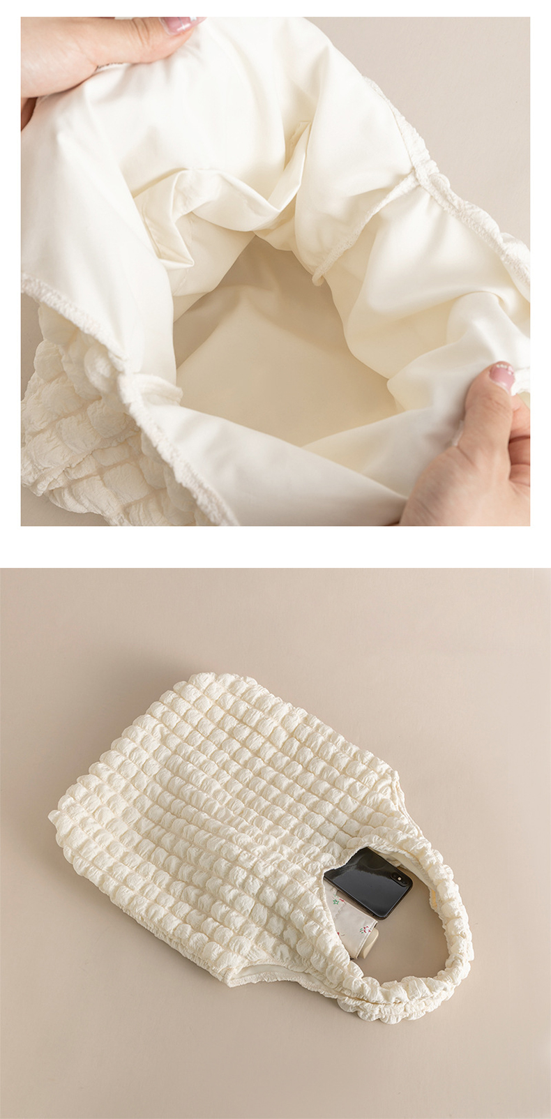 puffer bag tote