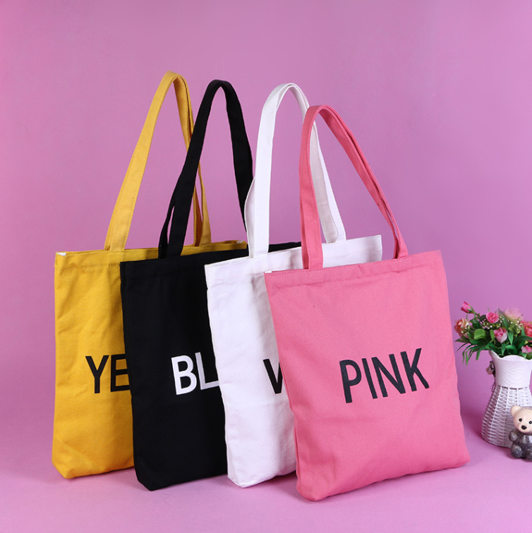 Solid color tote bag
