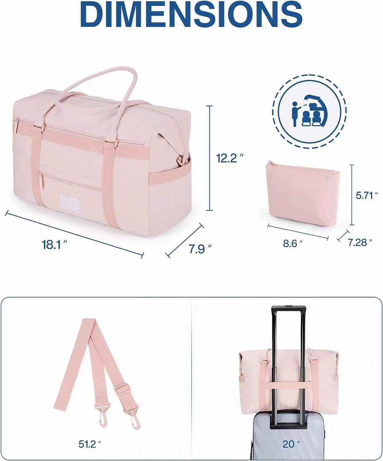 Explore the unique design features of hot pink weekender bag, their versatile uses, and how XINHUI offers customizable options.