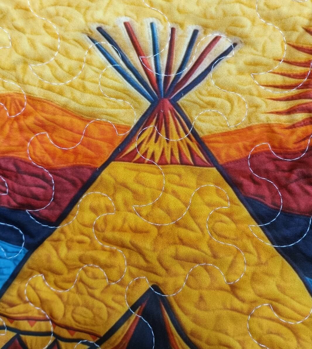 quilted tote bag