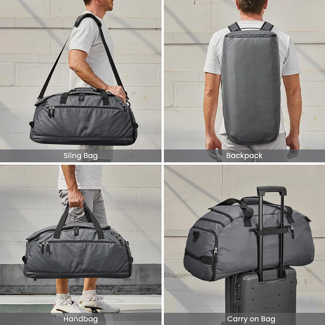 Discover versatile 3-way luxe travel bag, water-resistant duffel backpacks, and men's travel duffle bags.