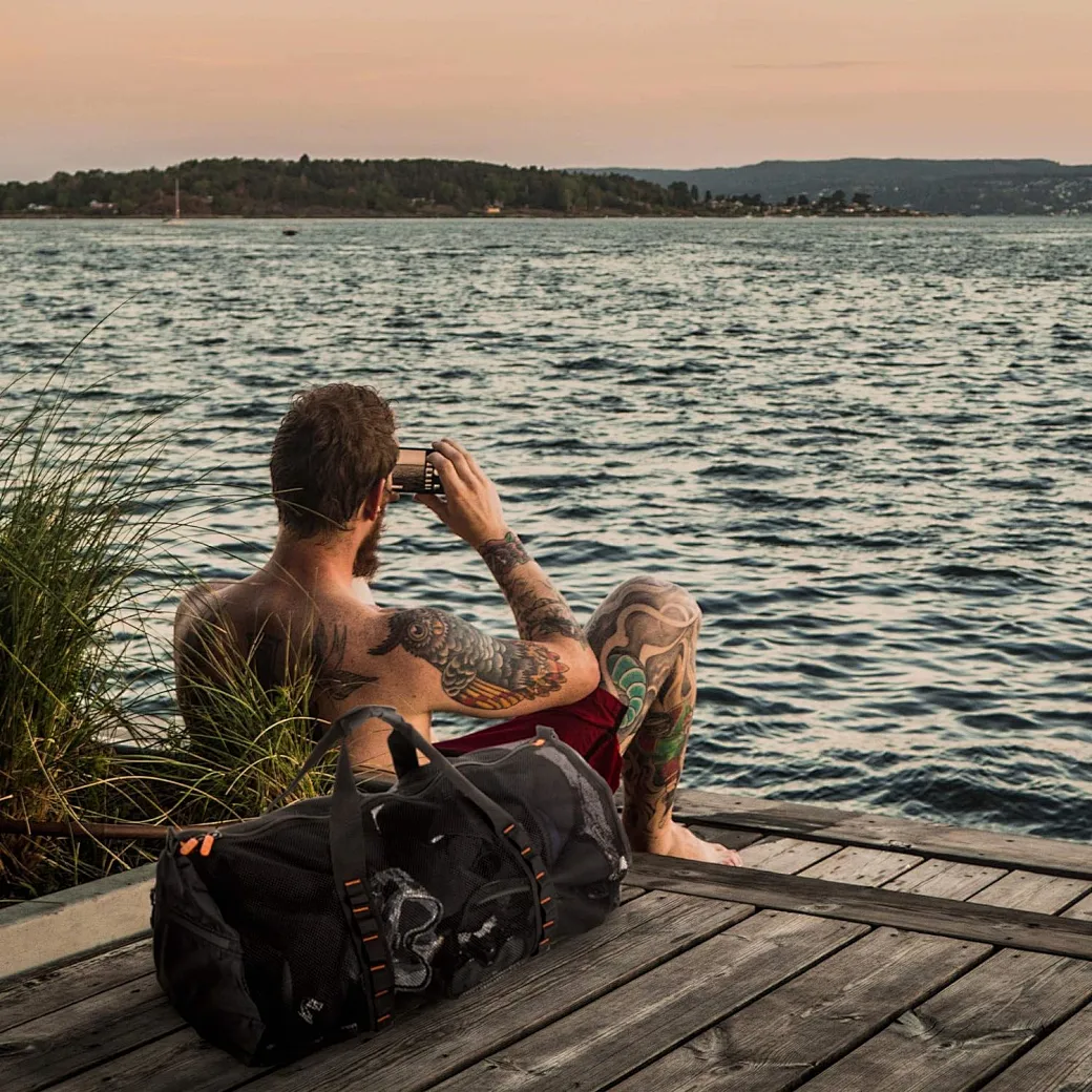 The large mesh bag is perfect for swimming, diving, beach activities, sports, or even just for storing stuff.