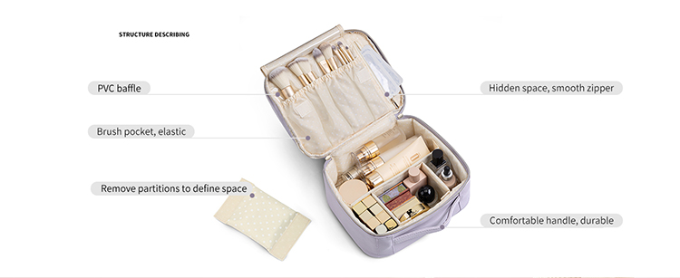 Explore the unique design features of large cosmetic makeup bag, their versatile uses, and how XINHUI offers customizable options.