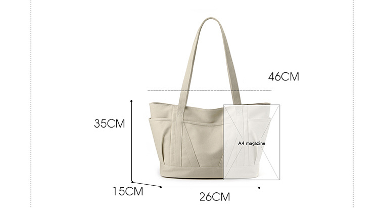 Explore the unique design features of large canvas tote bags with pocket, and how XINHUI offers customizable options