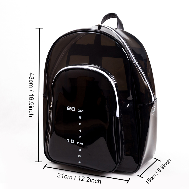 Explore the unique design features of black clear backpack, their versatile uses, and how XINHUI offers customizable options.