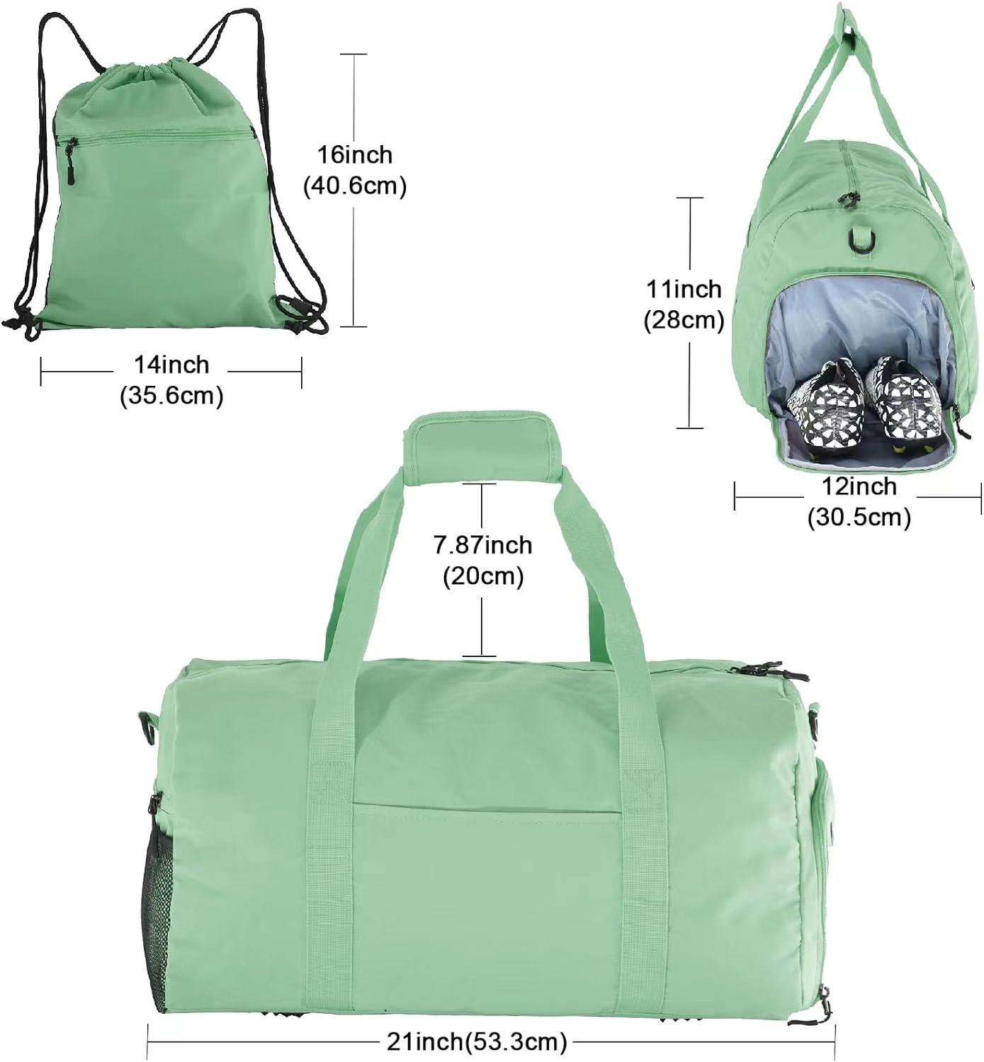Explore the unique design features of green gym bag, their versatile uses, and how XINHUI offers customizable options.
