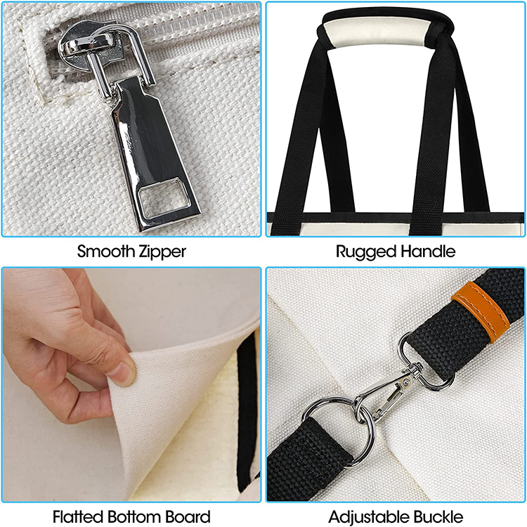 Explore the unique design features of extra large canvas beach tote, their versatile uses, and how XINHUI offers customizable options.