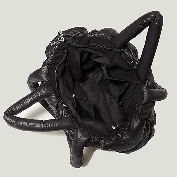 This womens puffer tote bag is ideal for shopping, dating, working, or traveling. 、