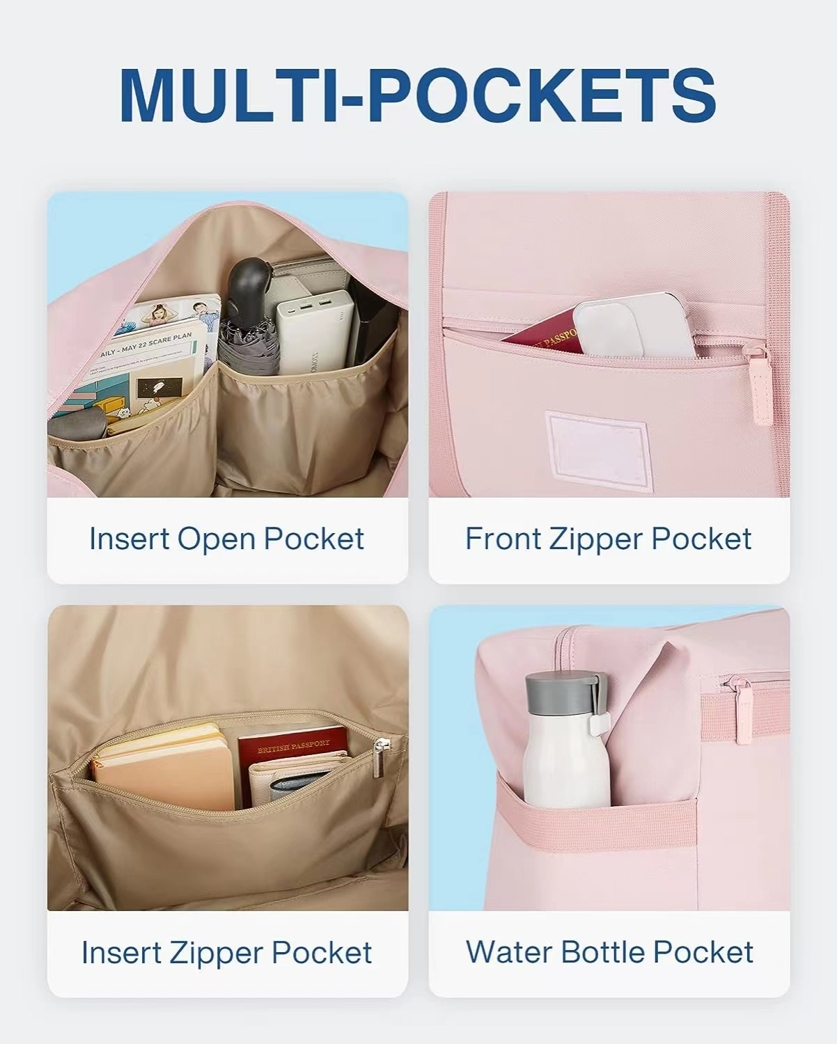 Explore the unique design features of hot pink weekender bag, their versatile uses, and how XINHUI offers customizable options.