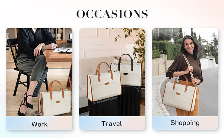 canvas tote for laptop
