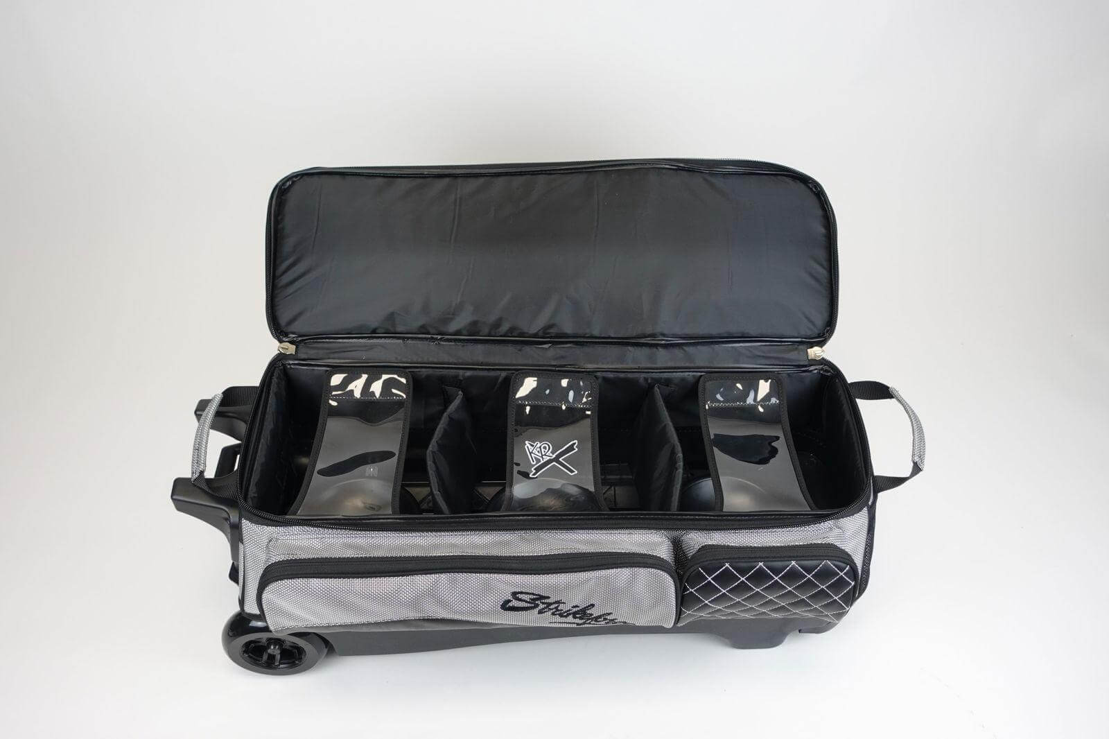Empty bowling bags with wheels。