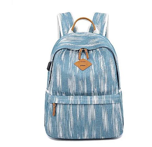 Canvas Backpack Girls Vintage School Bag Travel Daypack