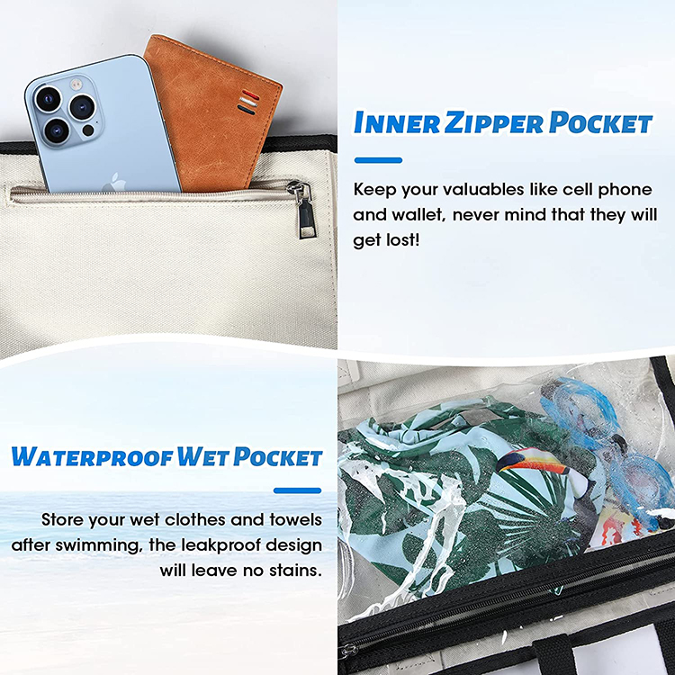 Explore the unique design features of extra large canvas beach tote, their versatile uses, and how XINHUI offers customizable options.