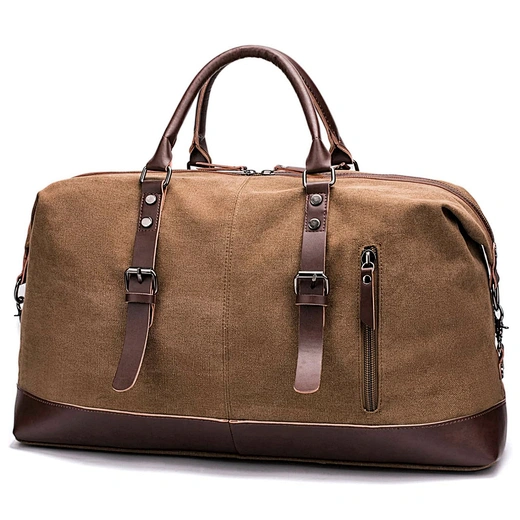 tan colorful tote bag