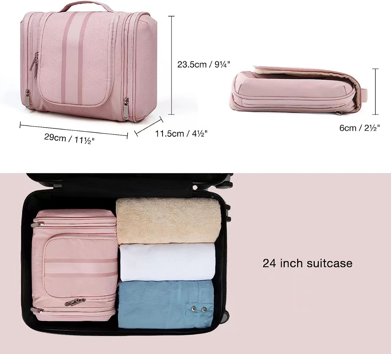 Explore the unique design features of hanging toiletry bag, their versatile uses, and how XINHUI offers customizable options.